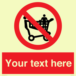 Custom No Climbing on Trolley Sign